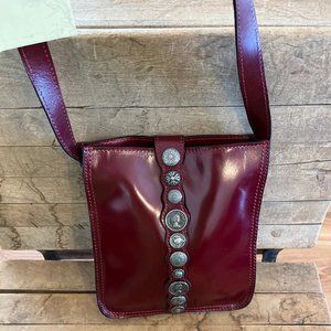 NWT  Patricia Nash Italian Leather Venezia Pouch Renaissance Coin Crossbody Bag